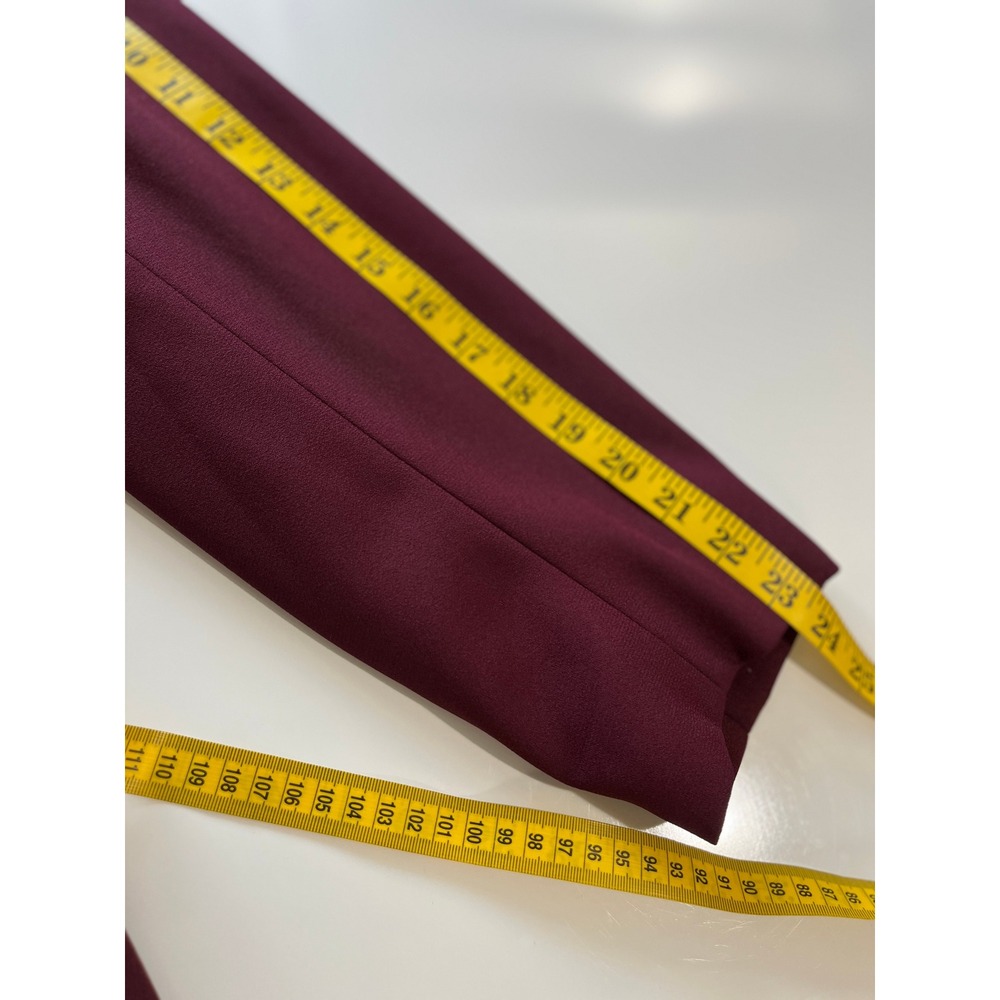 Vintage Le‎ Suit Burgundy Wedding Guest Skirt Suit 14W Embroidered Event - Picture 10 of 13